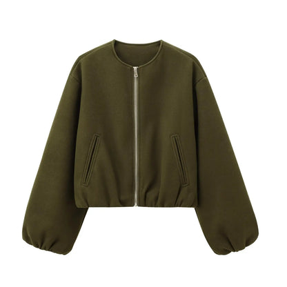 MIREYA BOMBERJACKE MIT RUNDHALS