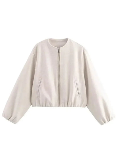 MIREYA BOMBERJACKE MIT RUNDHALS