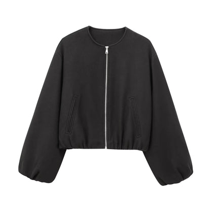 MIREYA BOMBERJACKE MIT RUNDHALS