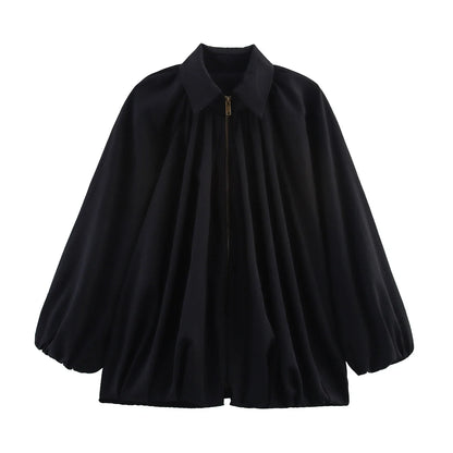 RAYA ÜBERGANGSJACKE MIT REISSVERSCHLUSS UND LEICHTEM STOFF