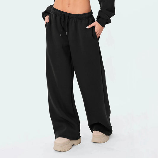 MIREYA JOGGINGHOSE – WEITE DAMEN FREIZEITHOSE MIT HOHEM BUND