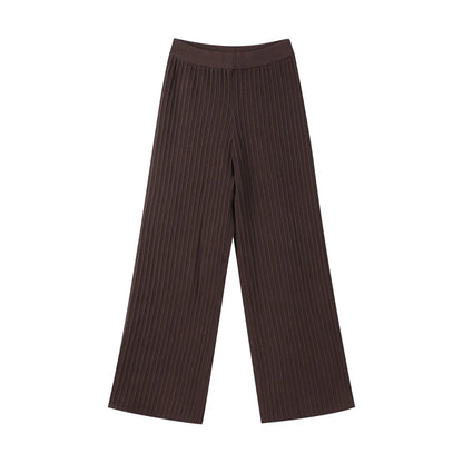LENA STRICKCARDIGAN UND HOSE ZWEITEILER MIT UMSCHLAGKRAGEN HALBLÄNGLIGE ÄRMEL KOMFORTABEL UND VIELSEITIG