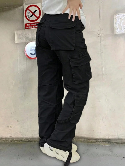 DAKOTA CARGOHOSE MIT HOHEM BUND UND STRAIGHT FIT FÜR DAMEN