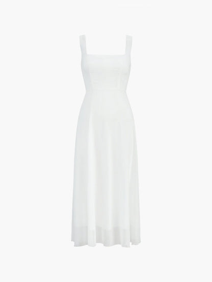 YARELI KLEID – ELEGANTES WEISSES SOMMERKLEID MIT FIGURBETONTER PASSFORM