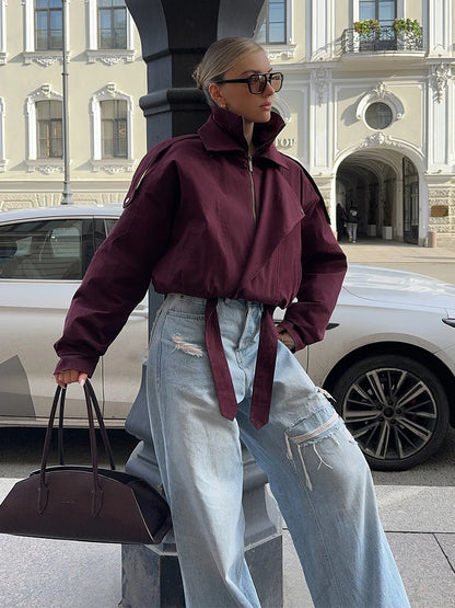 MARVINA BOMBERJACKE MIT KRAGEN