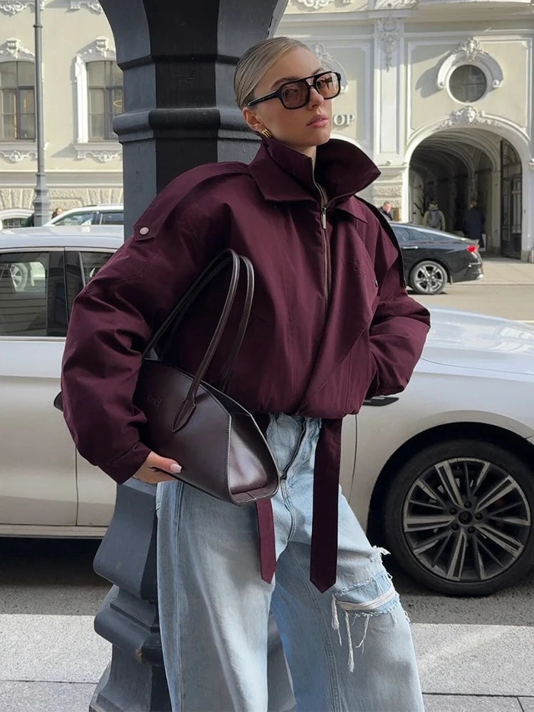 MARVINA BOMBERJACKE MIT KRAGEN