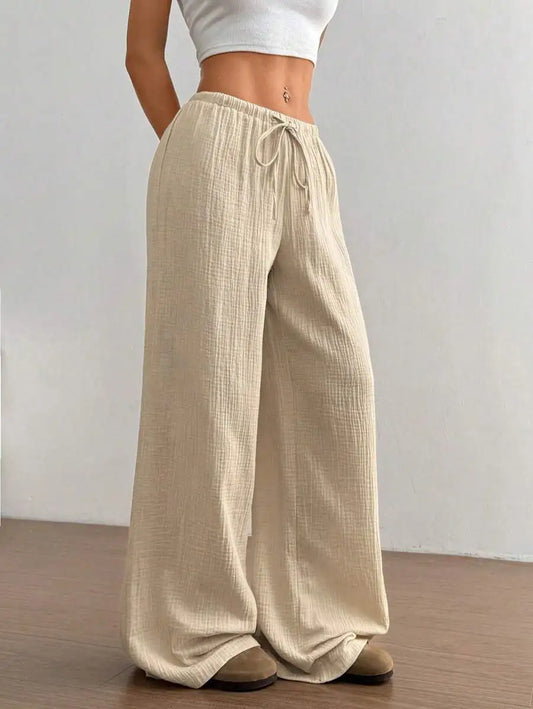ZAYLEE JOGGINGHOSE – WEITE HIGH-WAIST HOSE MIT GUMMIBUND