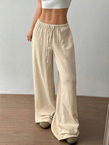 ZAYLEE JOGGINGHOSE – WEITE HIGH-WAIST HOSE MIT GUMMIBUND