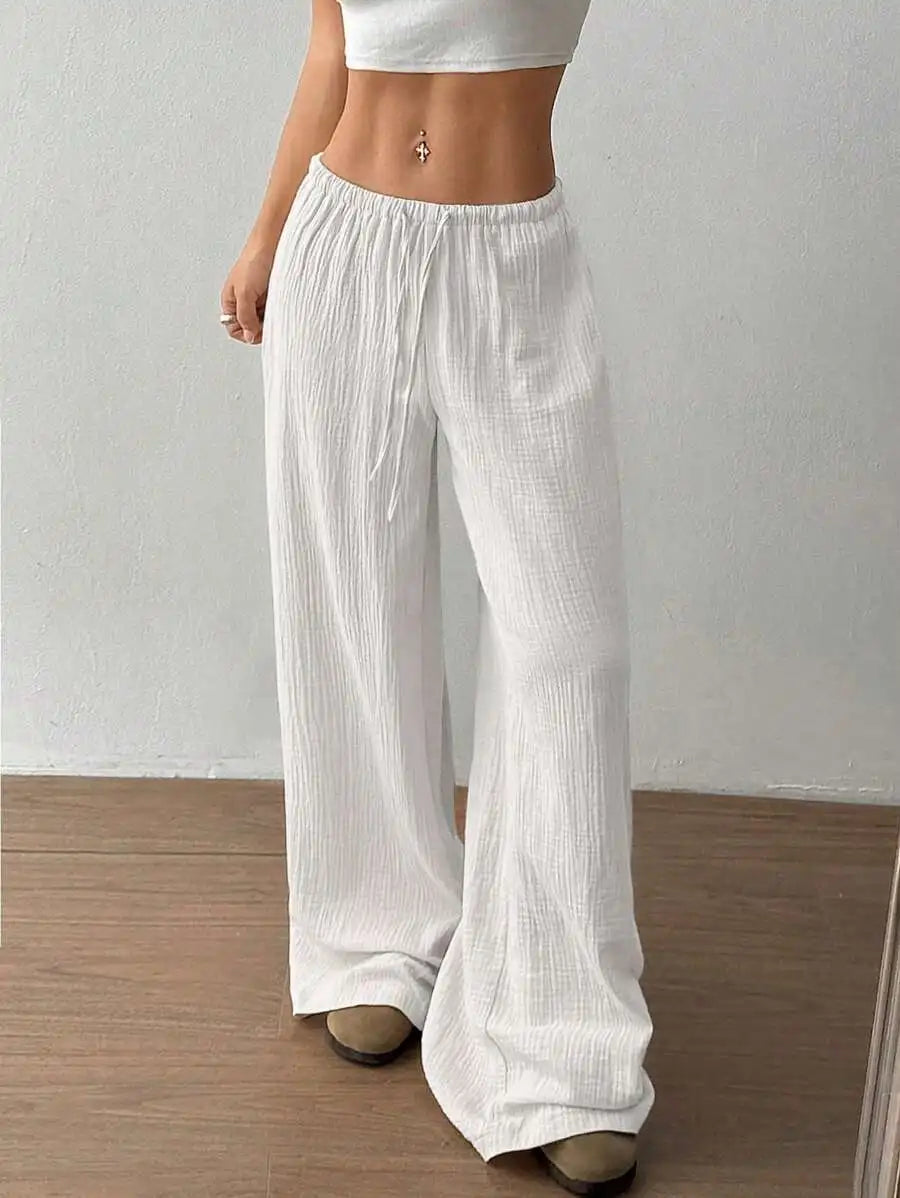 ZAYLEE JOGGINGHOSE – WEITE HIGH-WAIST HOSE MIT GUMMIBUND
