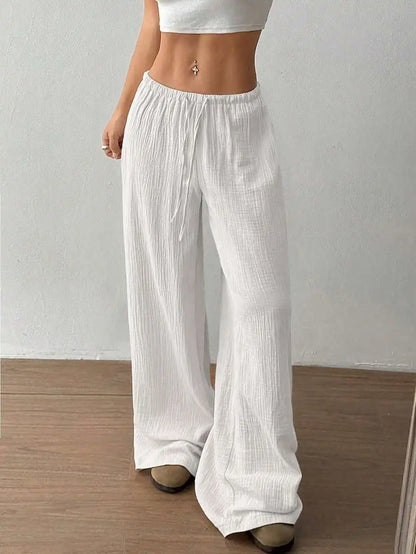 ZAYLEE JOGGINGHOSE – WEITE HIGH-WAIST HOSE MIT GUMMIBUND