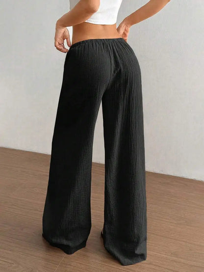ZAYLEE JOGGINGHOSE – WEITE HIGH-WAIST HOSE MIT GUMMIBUND