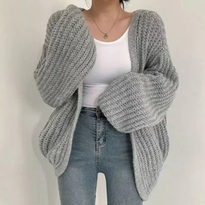 SEYUN CARDIGAN – KURZE STRICKJACKE IM KOREAN STYLE MIT FLEDERMAUSÄRMELN