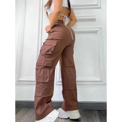 ZADORA CARGOHOSEN MIT TASCHEN UND WEITEM BEIN