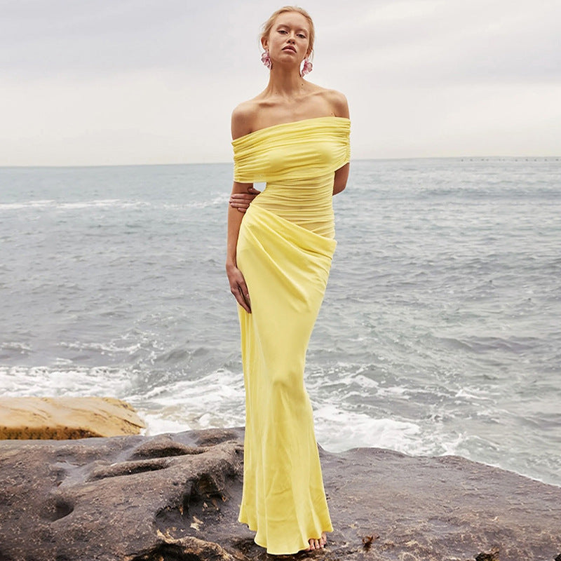 ALICIA – ELEGANTES MAXIKLEID MIT ASYM­METRISCHEM SCHNITT