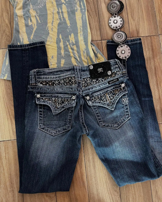 MONTEREY DESIGNER-JEANS MIT AUFWENDIGER TASCHENVERZIERUNG