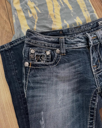 MONTEREY DESIGNER-JEANS MIT AUFWENDIGER TASCHENVERZIERUNG