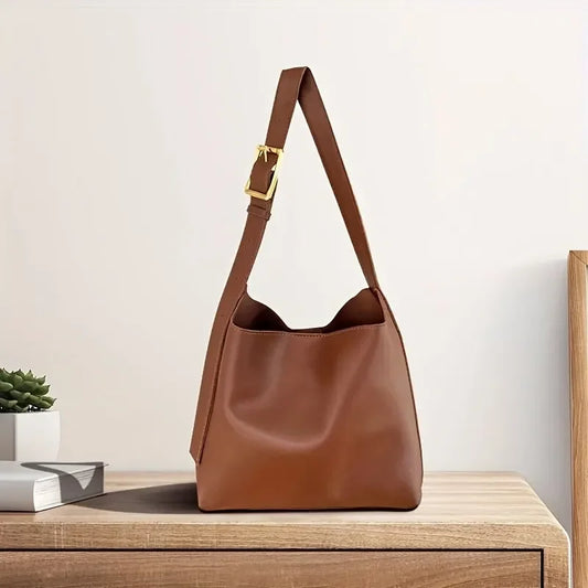 ELEGANTE WIDE-STRAP SCHULTERTASCHE