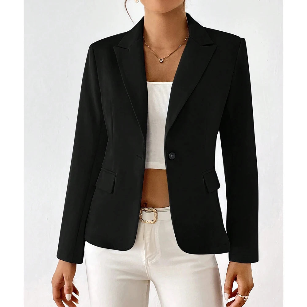 DAMEN BLAZER MIT REVERS SLIM FIT