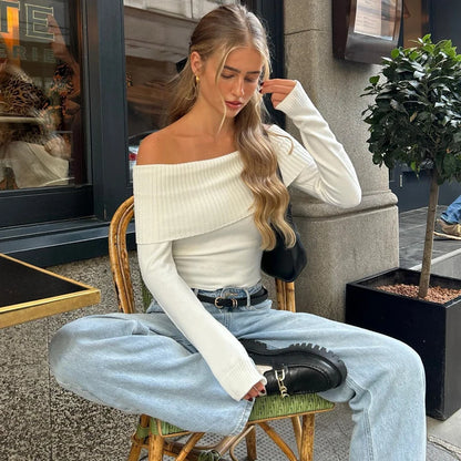 MAYA| OFF SHOULDER CROP TOP