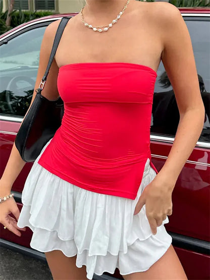 SELENA | ELEGANTES ONE-SHOULDER MINIKLEID MIT SCHLEIFE