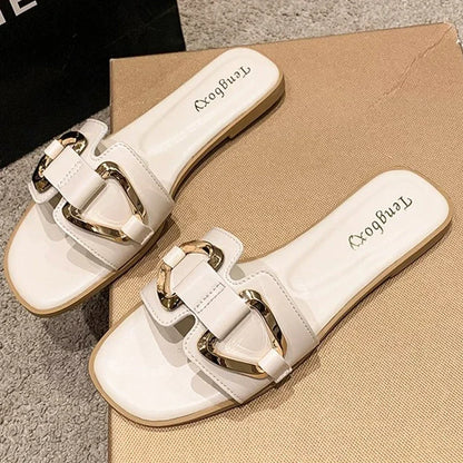 DAMEN-SLIDES MIT SCHNALLE | MEHRERE FARBEN