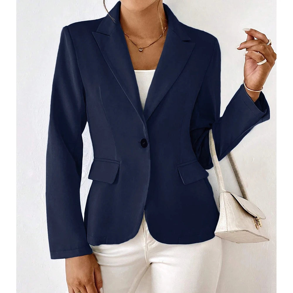 DAMEN BLAZER MIT REVERS SLIM FIT