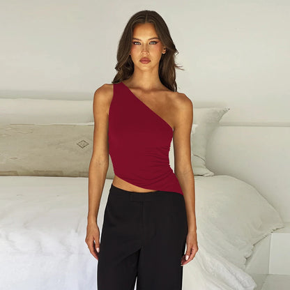 MILANI | ONE-SHOULDER CROP TOP MIT RÜCKENDETAIL