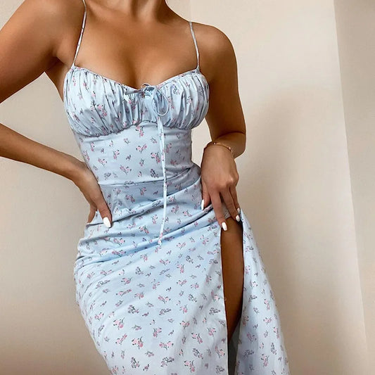 Damen Bodycon Kleid Blumenmuster Größe M Polyester-1