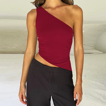 MILANI | ONE-SHOULDER CROP TOP MIT RÜCKENDETAIL