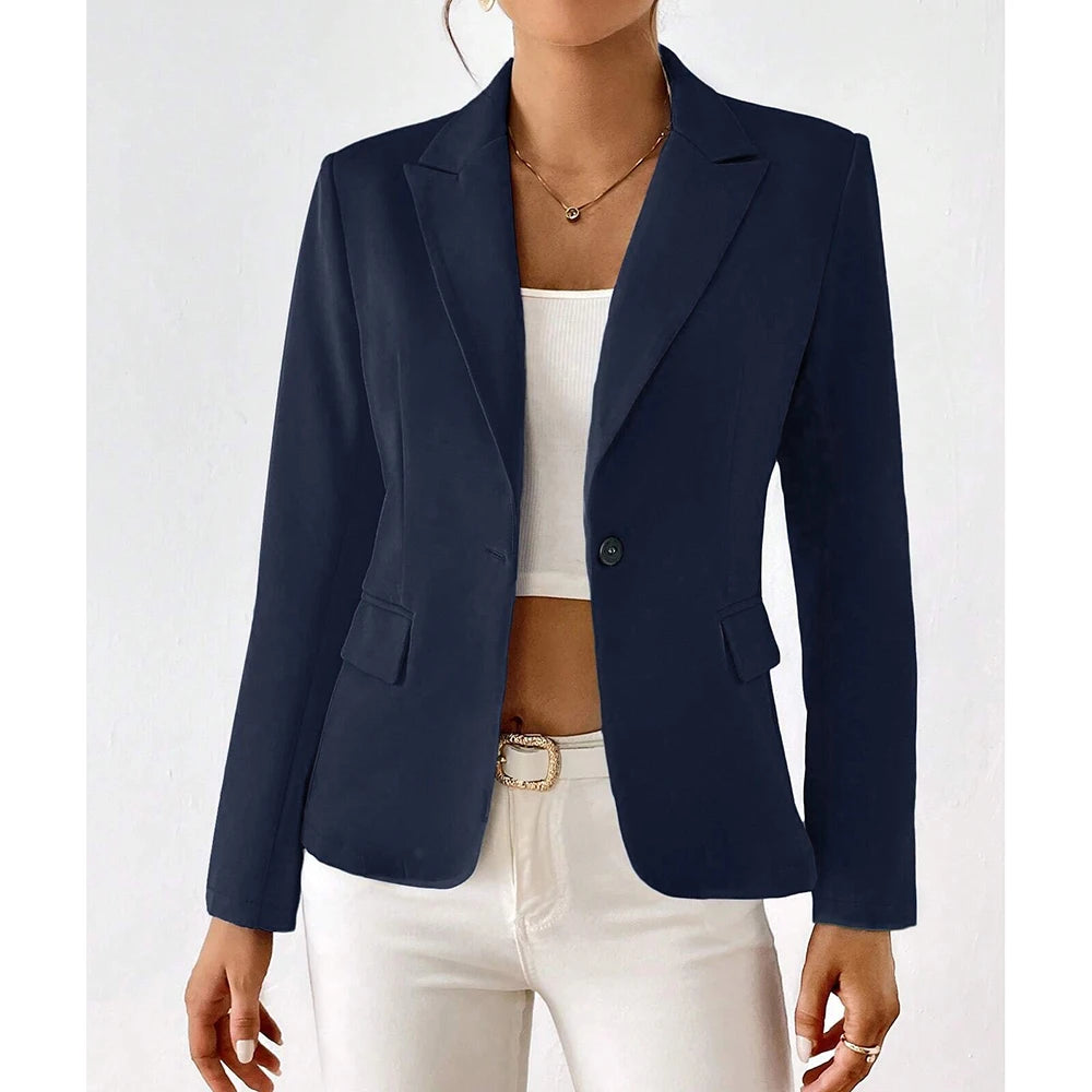DAMEN BLAZER MIT REVERS SLIM FIT
