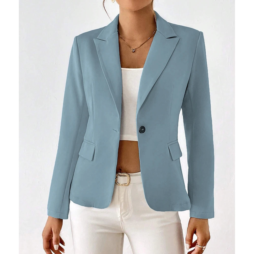 DAMEN BLAZER MIT REVERS SLIM FIT