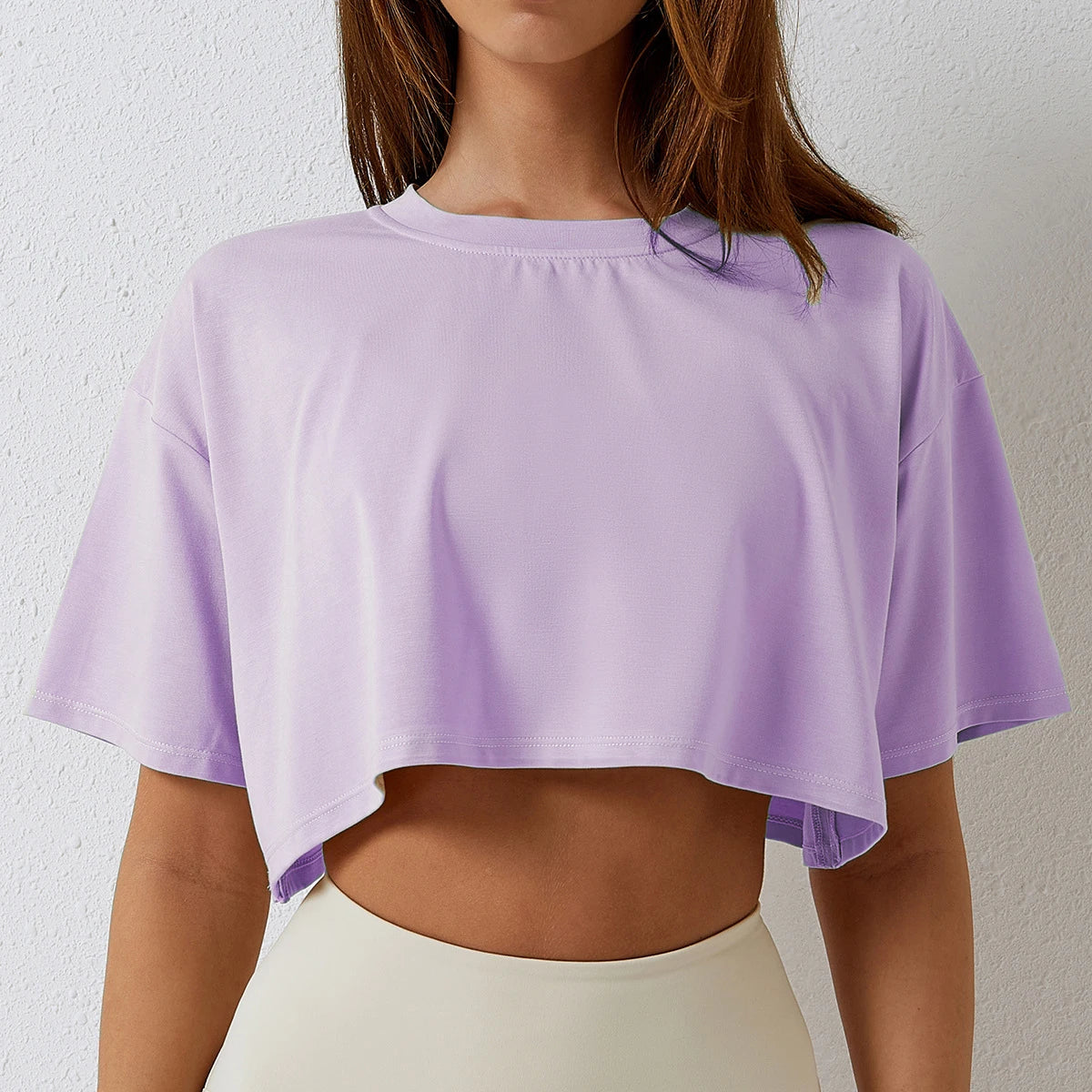 NOVA | OVERSIZED CROP T-SHIRT AUS BAUMWOLLE