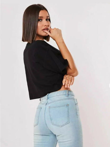 NOVA | OVERSIZED CROP T-SHIRT AUS BAUMWOLLE