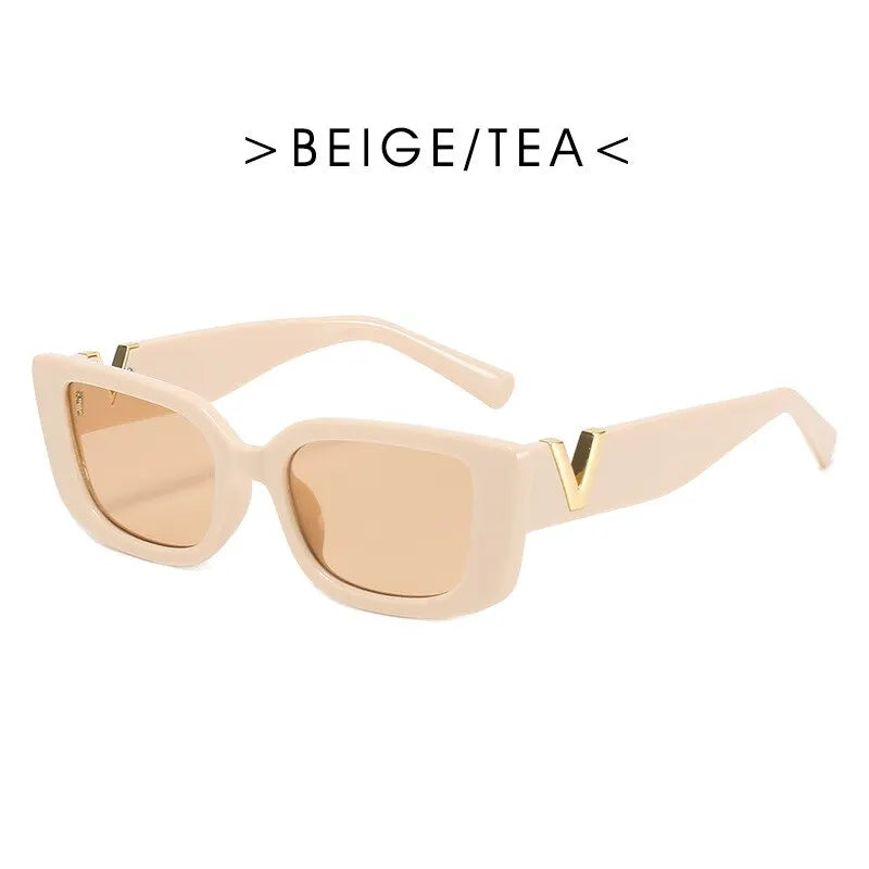 Retro Rectangular Sunglasses 2023 New WOMEN'S Brand Designer Retro Small Frame Sunglasses Oculos De Sol-1