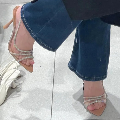 GIULIA HEELS | ELEGANTE HIGH HEELS MIT STRASSRIEMCHEN & DÜNNEM ABSATZ