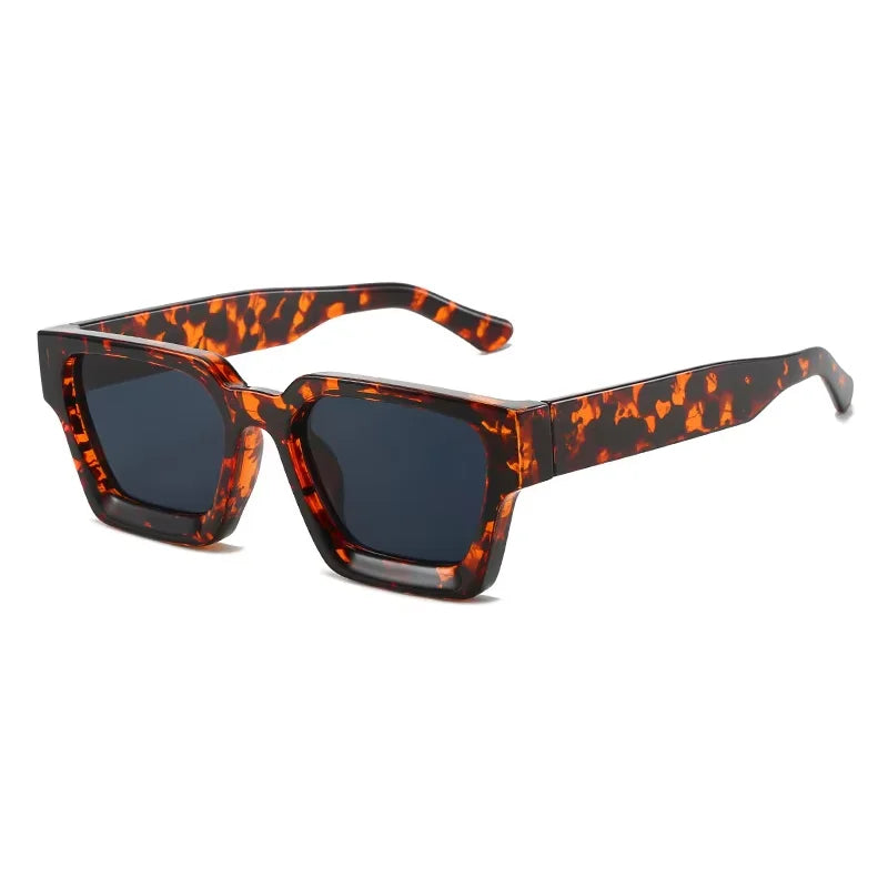 Fahion Vintage Small Square Sunglasses Men Women Retro Brand Designer Green Sun Glasses Unisex Ins Popular Shades Eyewear UV400-1