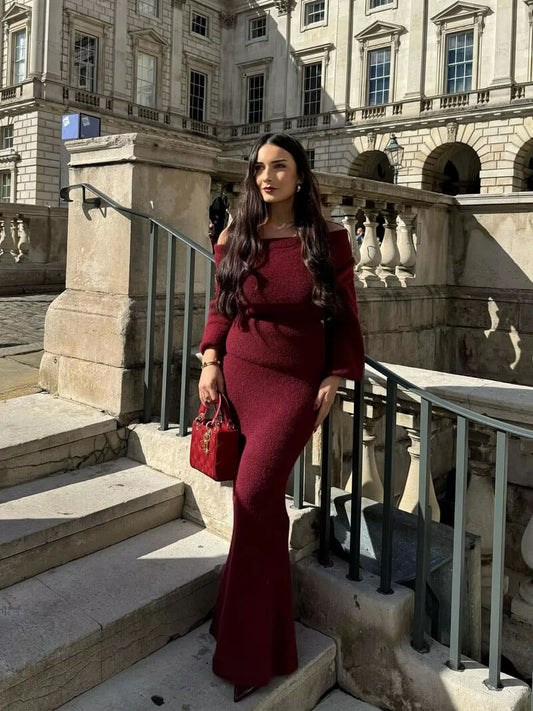 Dexi – Schulterfreies Midi-Kleid 3