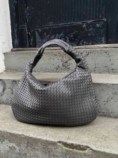 Variant image for Damen Handtasche Schwarz Größe XL Kunstleder Geflochten-7