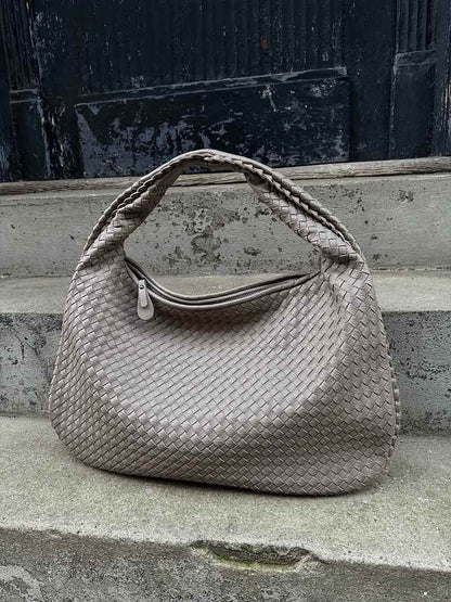Variant image for Damen Handtasche Schwarz Größe XL Kunstleder Geflochten-8