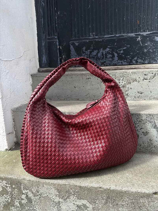 NOVA – GEFLOCHTENE HOBO-SCHULTERTASCHE IN LEDEROPTIK (XL)