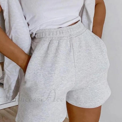 Solid Casual Sport Shorts 4