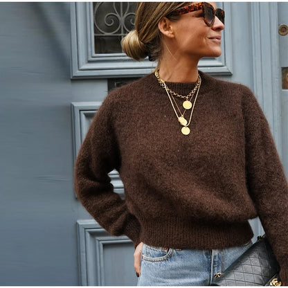 ELENORA PULLOVER – OFF-SHOULDER DESIGN WEISS