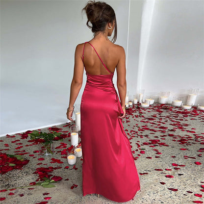 Sommavie™ – Damen Maxikleid Sommer mit Elegantem Ein Schulter Design 4
