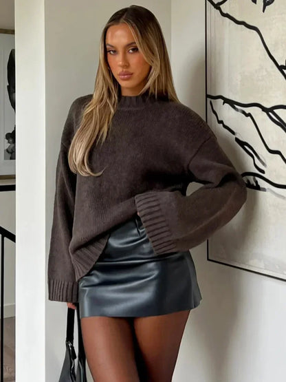 MAELYS STRICKPULLOVER MIT V-AUSSCHNITT – OVERSIZE ELEGANZ