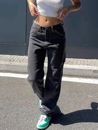 AYLIN LOW WAIST DENIM – WIDE LEG JEANS
