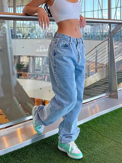 AYLIN LOW WAIST DENIM – WIDE LEG JEANS