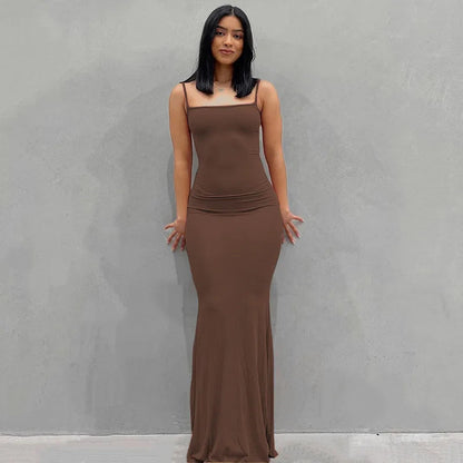 Vivara™ – Sexy Maxikleid mit Spaghettiträgern 0