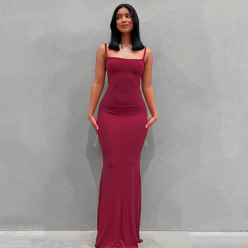 Vivara™ – Sexy Maxikleid mit Spaghettiträgern 10
