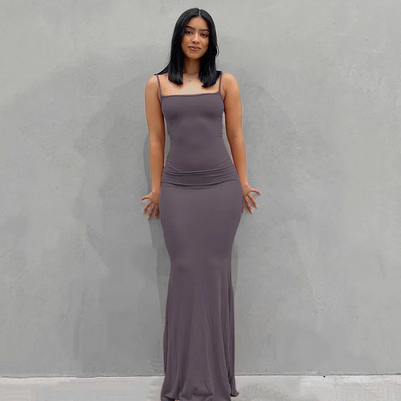 Vivara™ – Sexy Maxikleid mit Spaghettiträgern 12