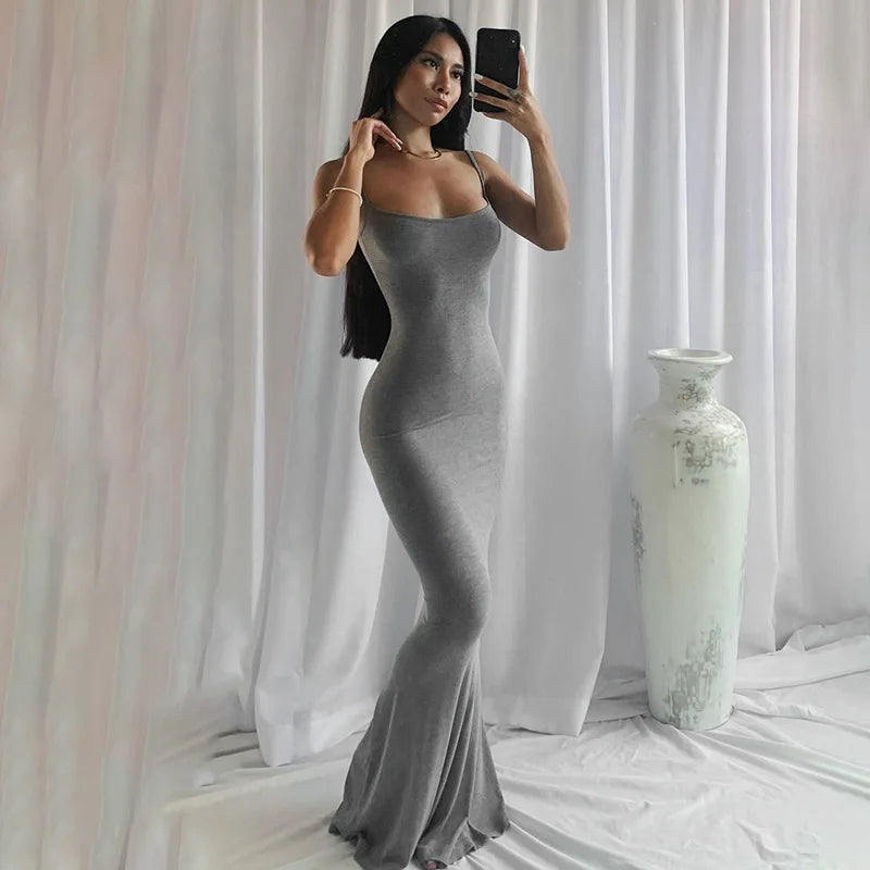 Vivara™ – Sexy Maxikleid mit Spaghettiträgern 3
